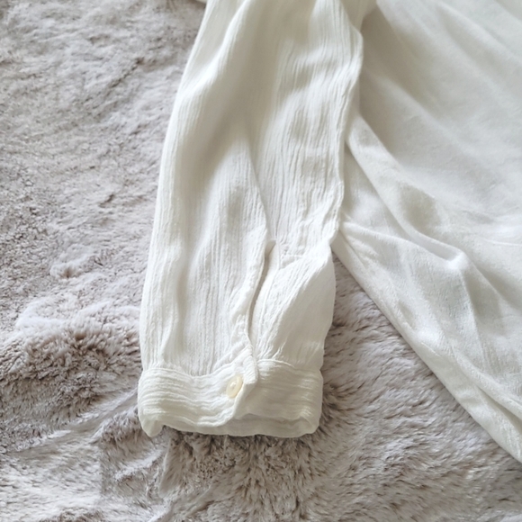 Women's white Abercrombie and Fitch blouse XS - Picture 6 of 12